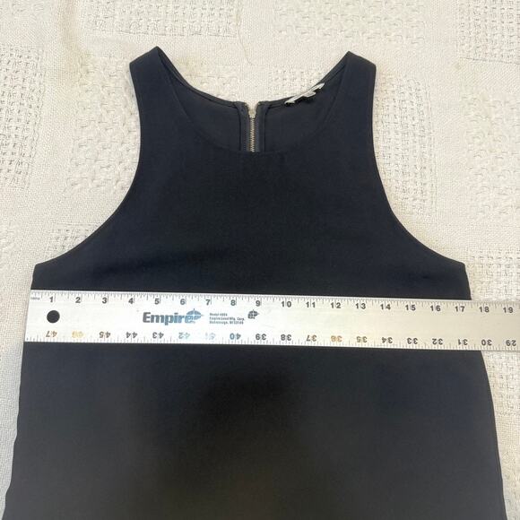 Aritzia Wilfred Sebatier small silk exposed zipper shift dress D4 2933 - Picture 3 of 14